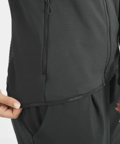 Discount Salomon Women's Essential Lightwarm Hoodie Deep Black Deep Black/