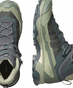 Salomon Women's X Ultra 5 Mid GORE-TEX Turbulence/Sedona Sage/Tender Peach