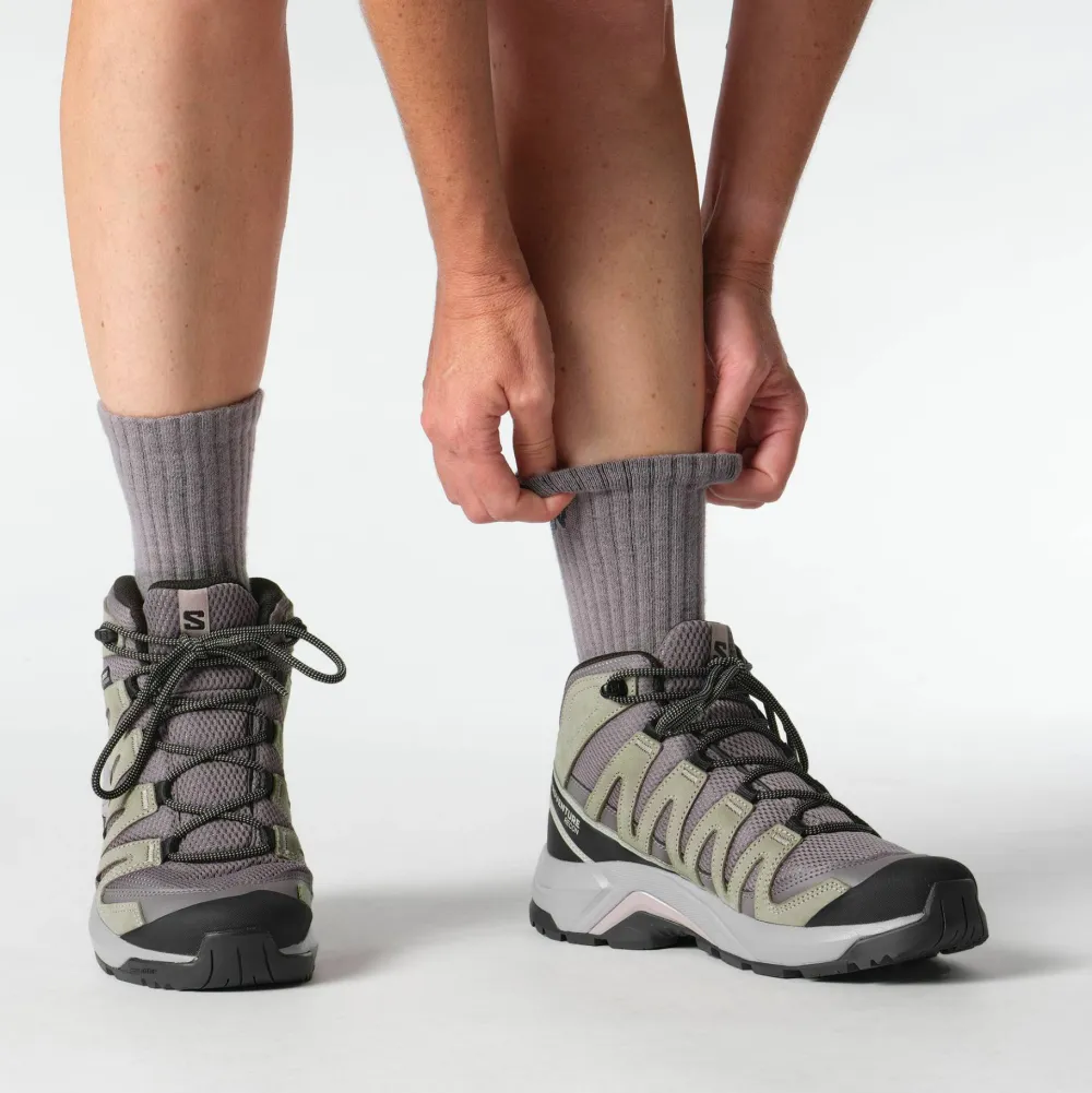 Best Salomon Women's X-Adventure Recon Mid GORE-TEX Excalibur/Gull/Nirvana