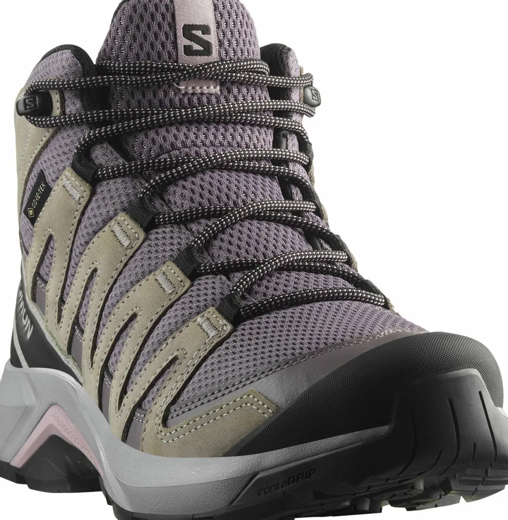 Best Salomon Women's X-Adventure Recon Mid GORE-TEX Excalibur/Gull/Nirvana