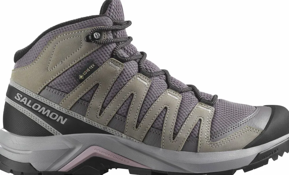 Best Salomon Women's X-Adventure Recon Mid GORE-TEX Excalibur/Gull/Nirvana