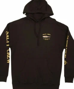 Clearance Salty Crew Men's Bruce Hood Fleece Black