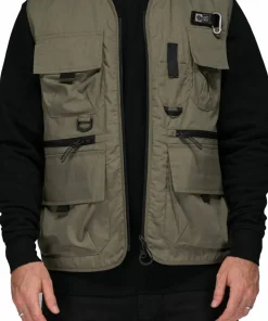 Best Salty Crew Men's Stream Tech Vest Olive