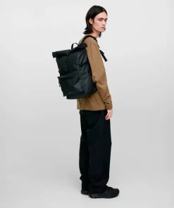 Clearance Sandqvist Stream Rolltop Backpack L Black