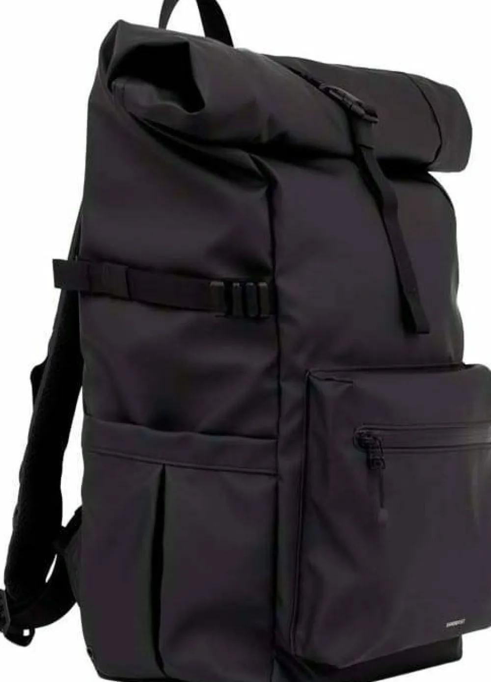 Clearance Sandqvist Stream Rolltop Backpack L Black