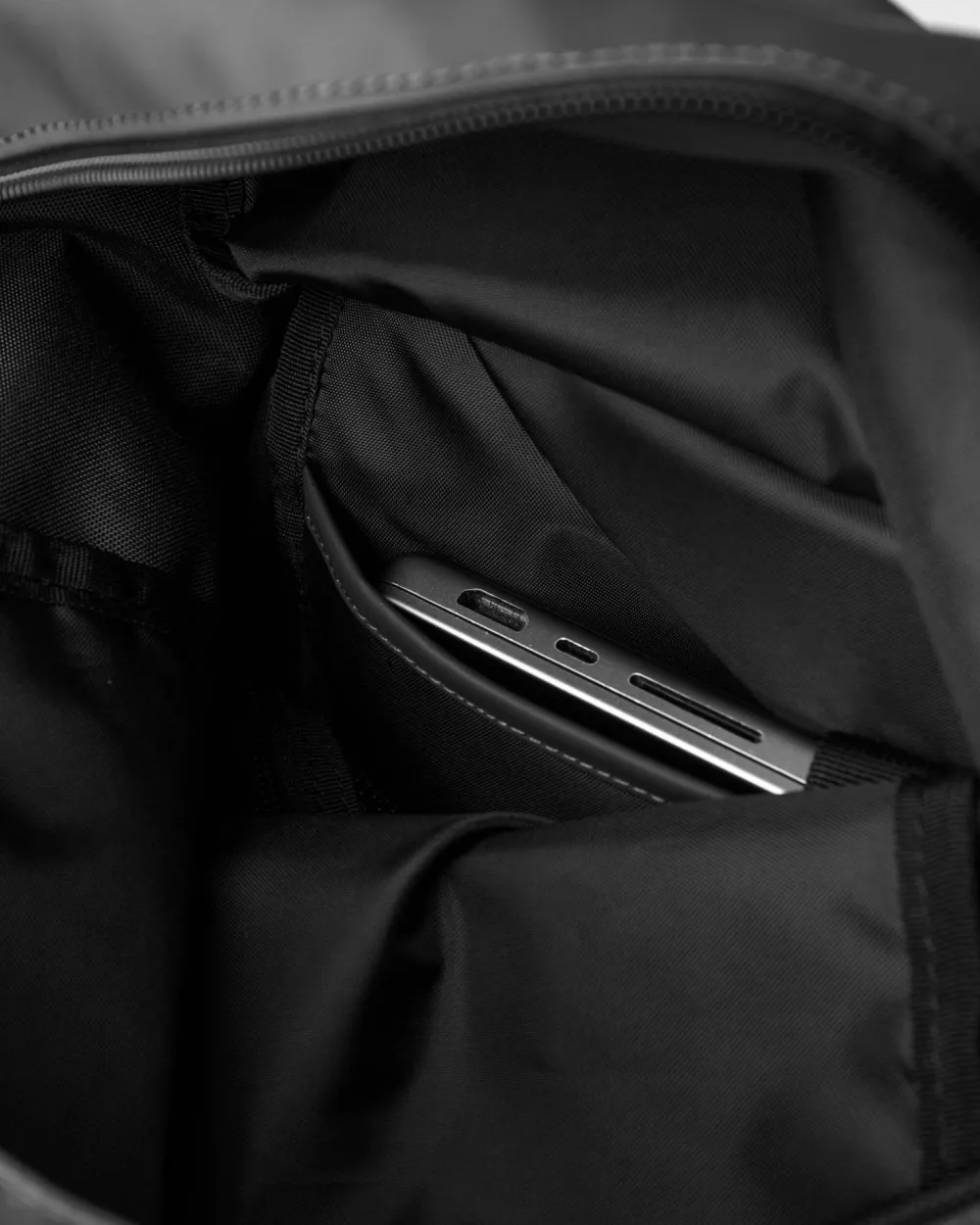 Clearance Sandqvist Stream Rolltop Backpack L Black