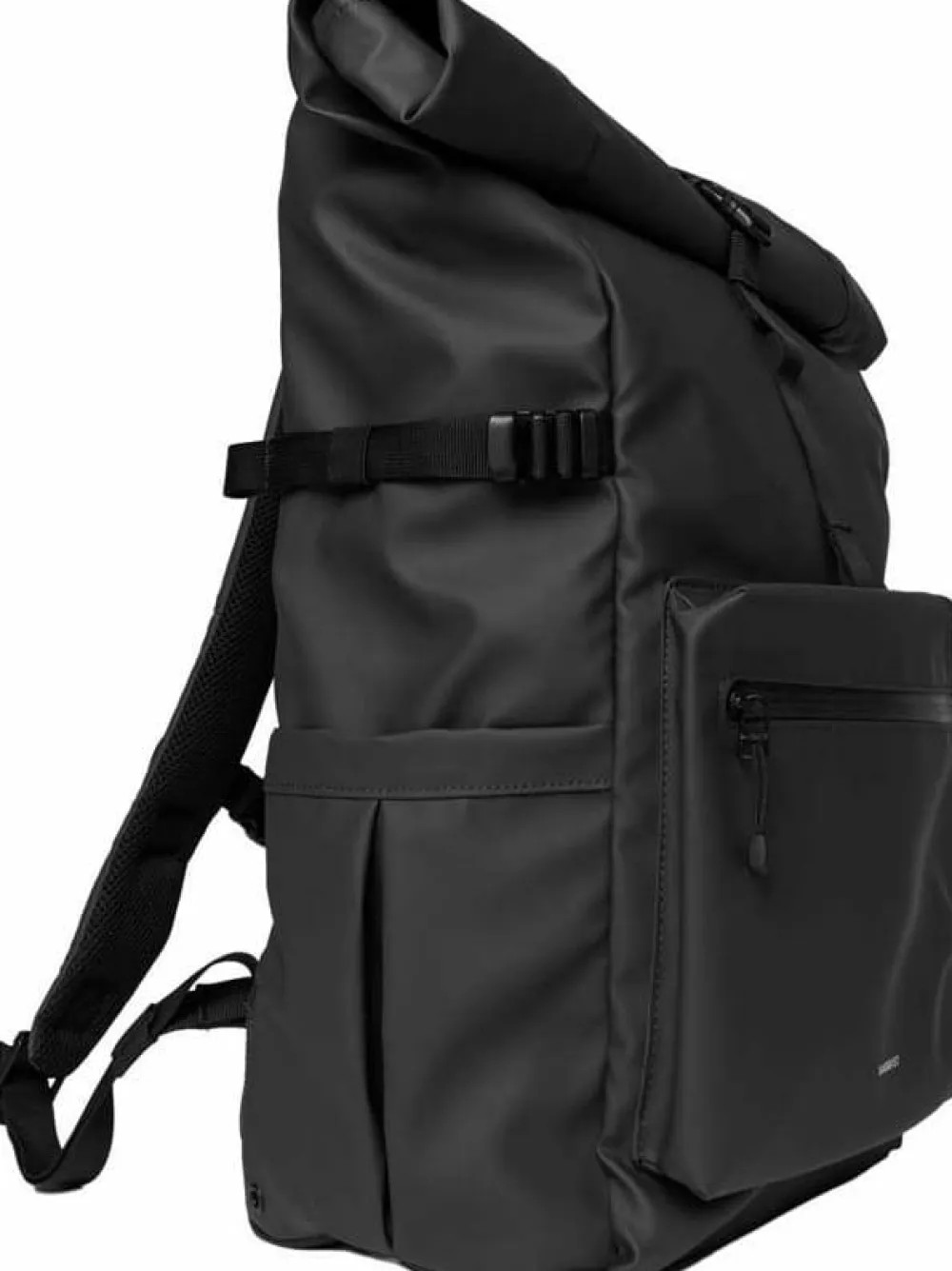 Clearance Sandqvist Stream Rolltop Backpack L Black