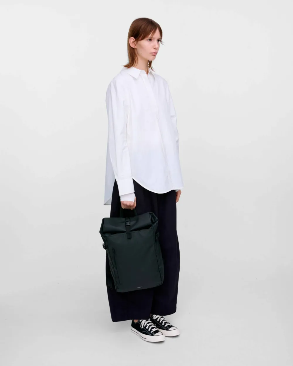 New Sandqvist Stream Slim Rolltop M Black