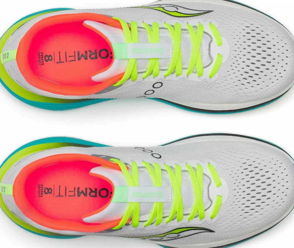 Best Saucony Men's Endorphin Trainer White/Mutant