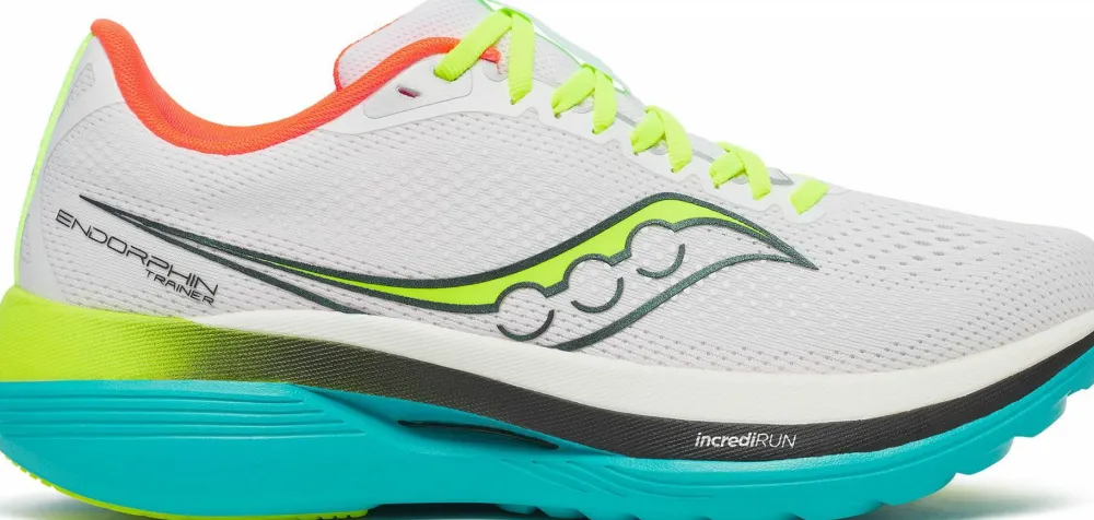 Best Saucony Men's Endorphin Trainer White/Mutant
