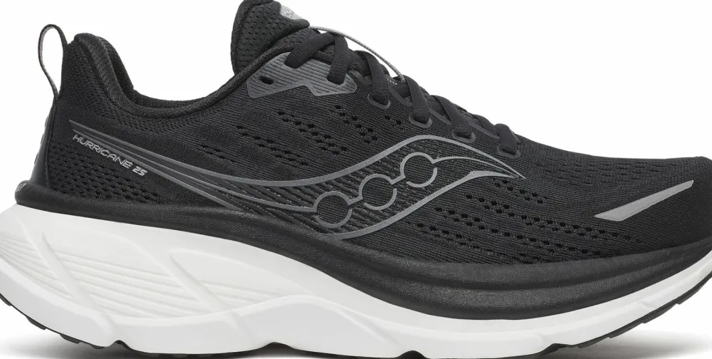 Online Saucony Men's Hurricane 25 Black/White