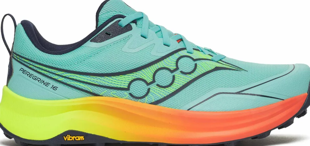 New Saucony Men's Peregrine 16 Splash/Citron