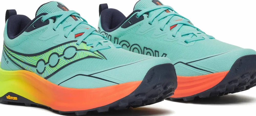 New Saucony Men's Peregrine 16 Splash/Citron