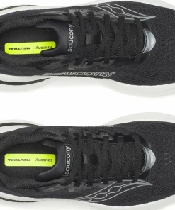 Discount Saucony Men's Ride 19 Wide Black/Silver