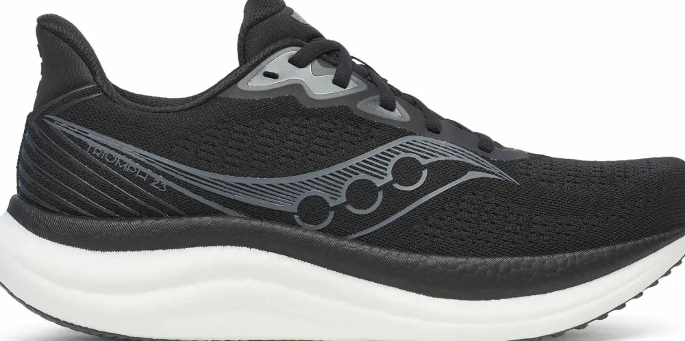 Outlet Saucony Men's Triumph 23 Wide Black/White