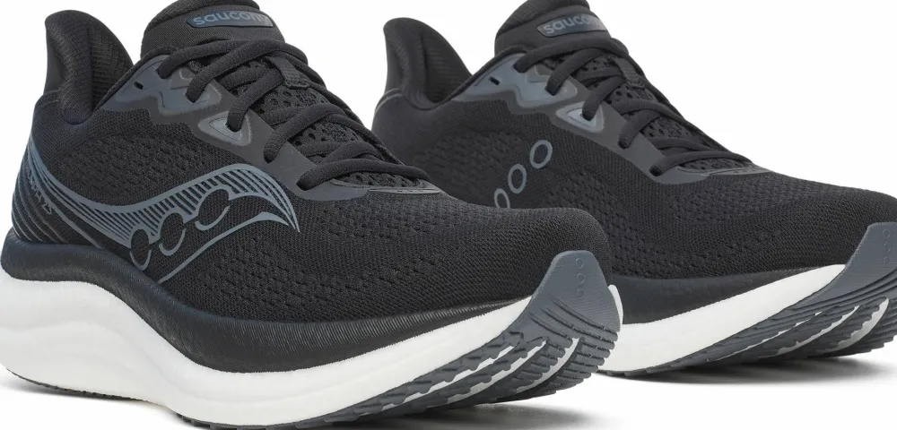 Outlet Saucony Men's Triumph 23 Wide Black/White