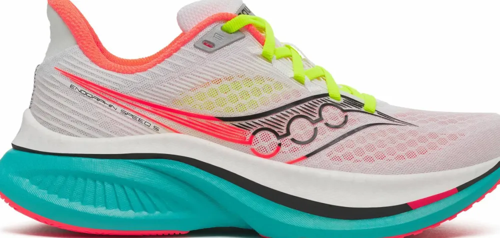 New Saucony Women's Endorphin Speed 5 White/Mutant
