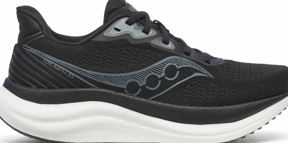New Saucony Women's Triumph 23 Wide Black/White