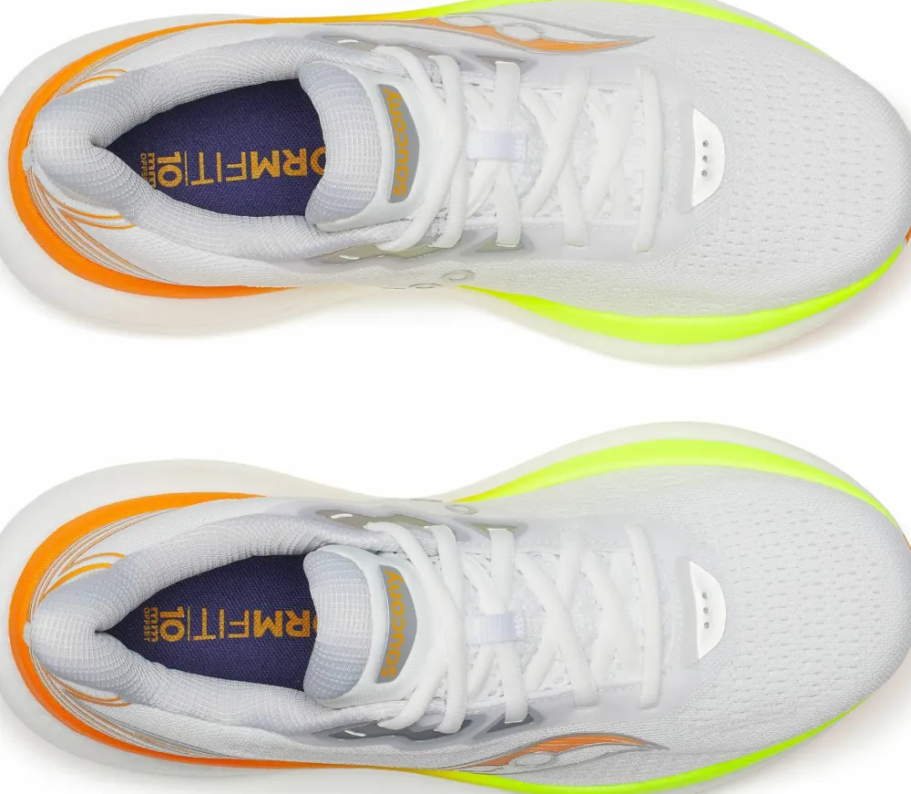 Clearance Saucony Women's Triumph 23 White/Citron