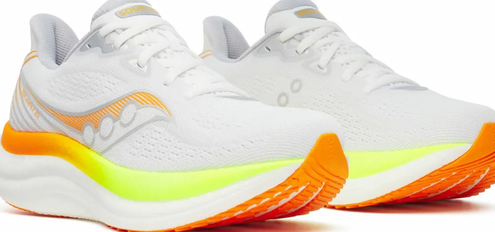 Clearance Saucony Women's Triumph 23 White/Citron