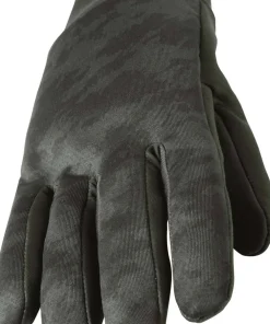 Clearance Sealskinz Water Repellent Skinz Print Nano Fleece Gloves Olive
