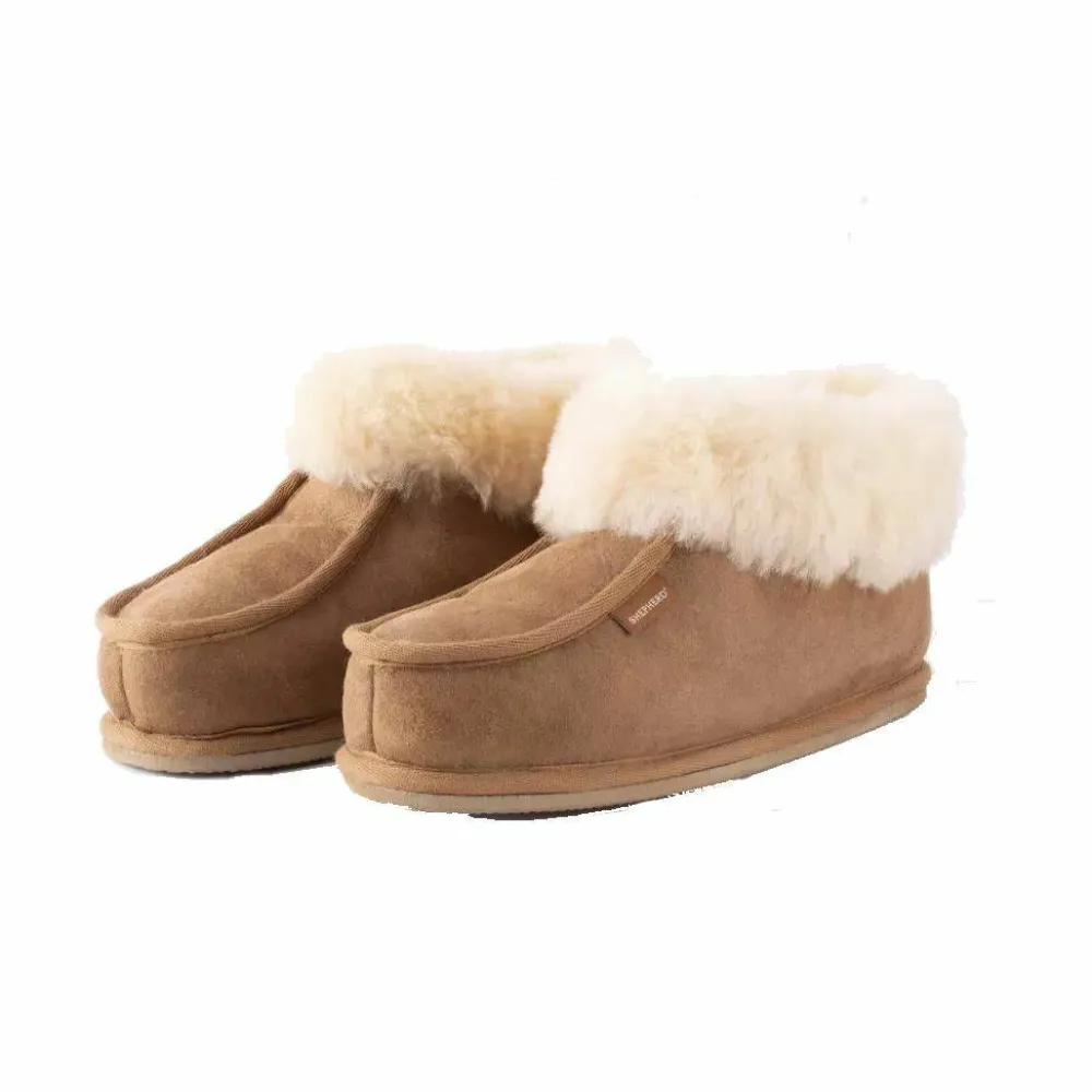 New Shepherd of Sweden Women's Lena Slipper Chestnut