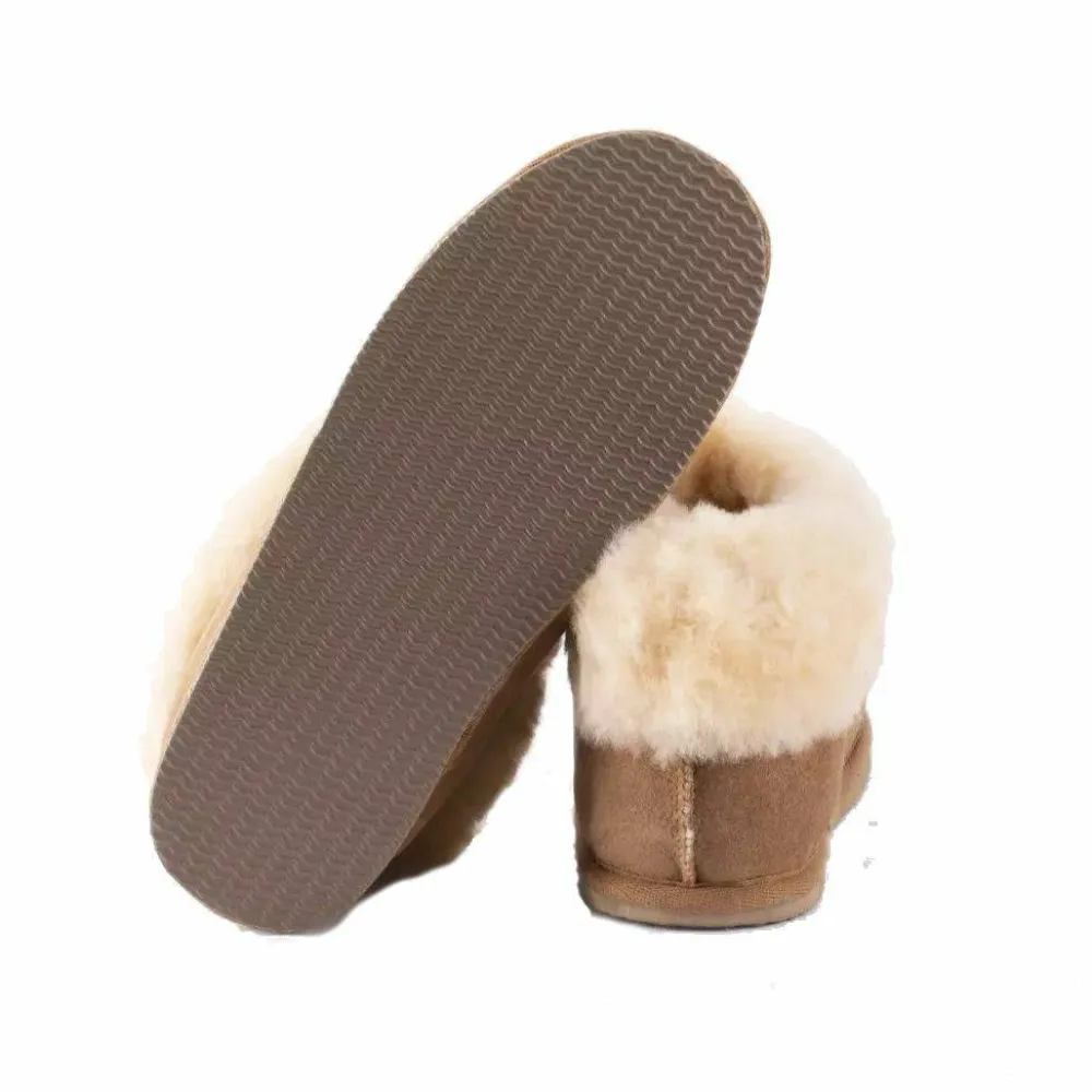 New Shepherd of Sweden Women's Lena Slipper Chestnut