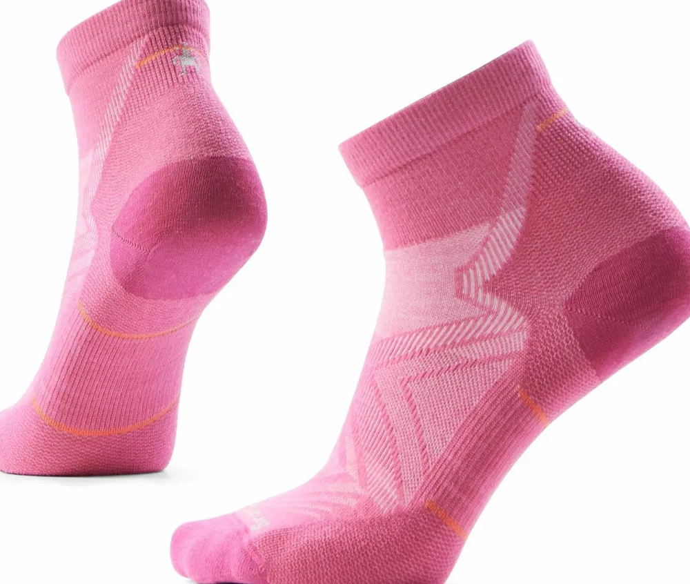 Smartwool Women's Run Ankle Socks Zero Cushion Garden Pink