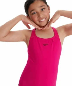 Speedo Girls' Eco Endurance+ Medalist Pink