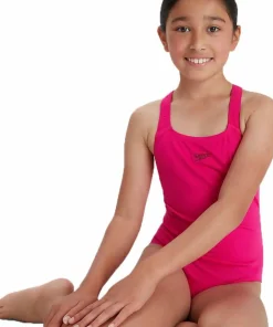 Speedo Girls' Eco Endurance+ Medalist Pink