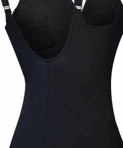 New Speedo Women's Shaping Cross Knot 1 Piece Black