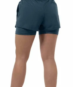 Clearance super.natural Women's Double Layer Shorts Blueberry