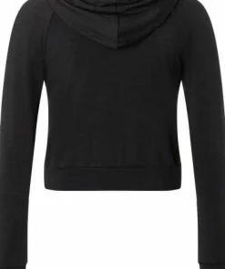 Hot super.natural Women's Liquid Flow Hoodie Jet Black Melange