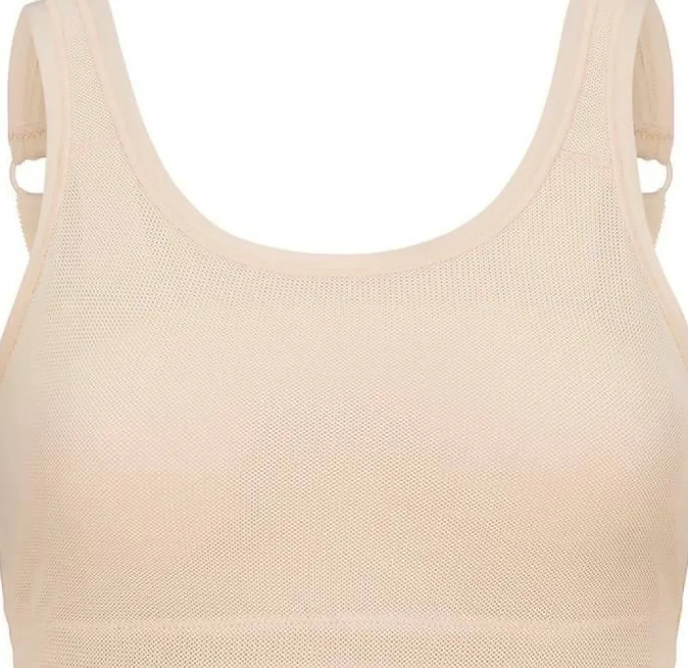 Clearance Swegmark Core Sports Bra Moulded Cups Beige