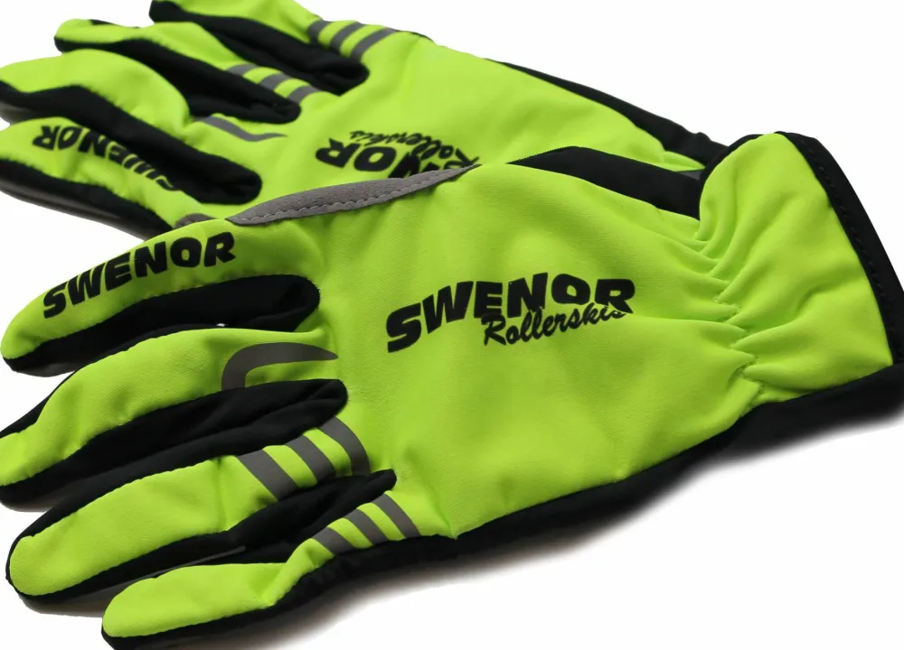Discount Swenor Unisex Rollerski Gloves Narrow Yellow/Black