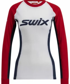 New Swix Women's RaceX Classic Long Sleeve Red/Bright White Swix Red/Bright White