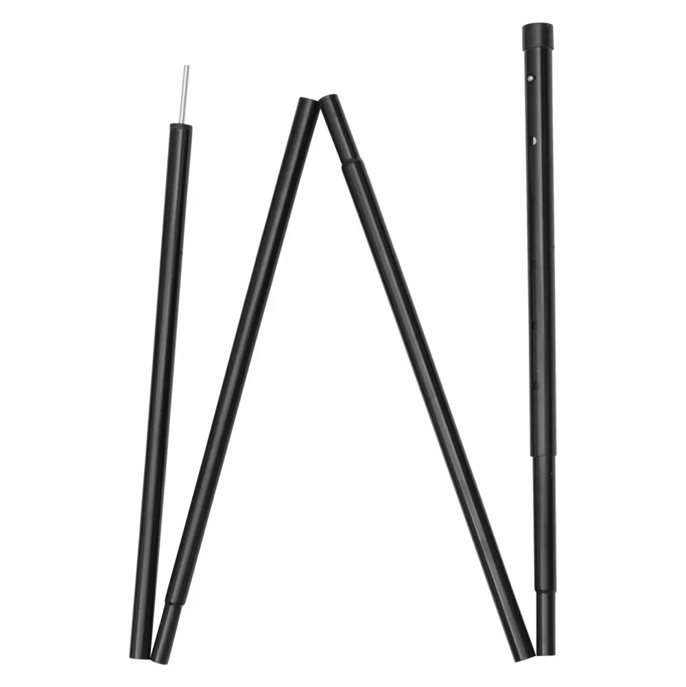 Outlet Sydvang Steel Tarp Pole 185-210 cm Black NO COLOR