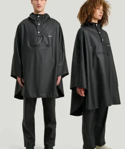 Discount Tretorn Unisex PU Light Rainponcho Jet black