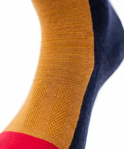 Hot Ulvang Hero Warm Crew Sock Cathay Spice / Chilli Red/ Navy Blue