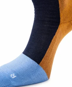 New Ulvang Hero Warm Crew Sock Navy Blue/ Cathay Spice / Provence Blue