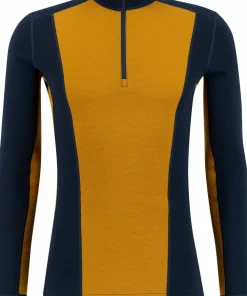 Online Ulvang Men's Peak Map Half Zip Baselayer Navy Blue/Cathay Spice