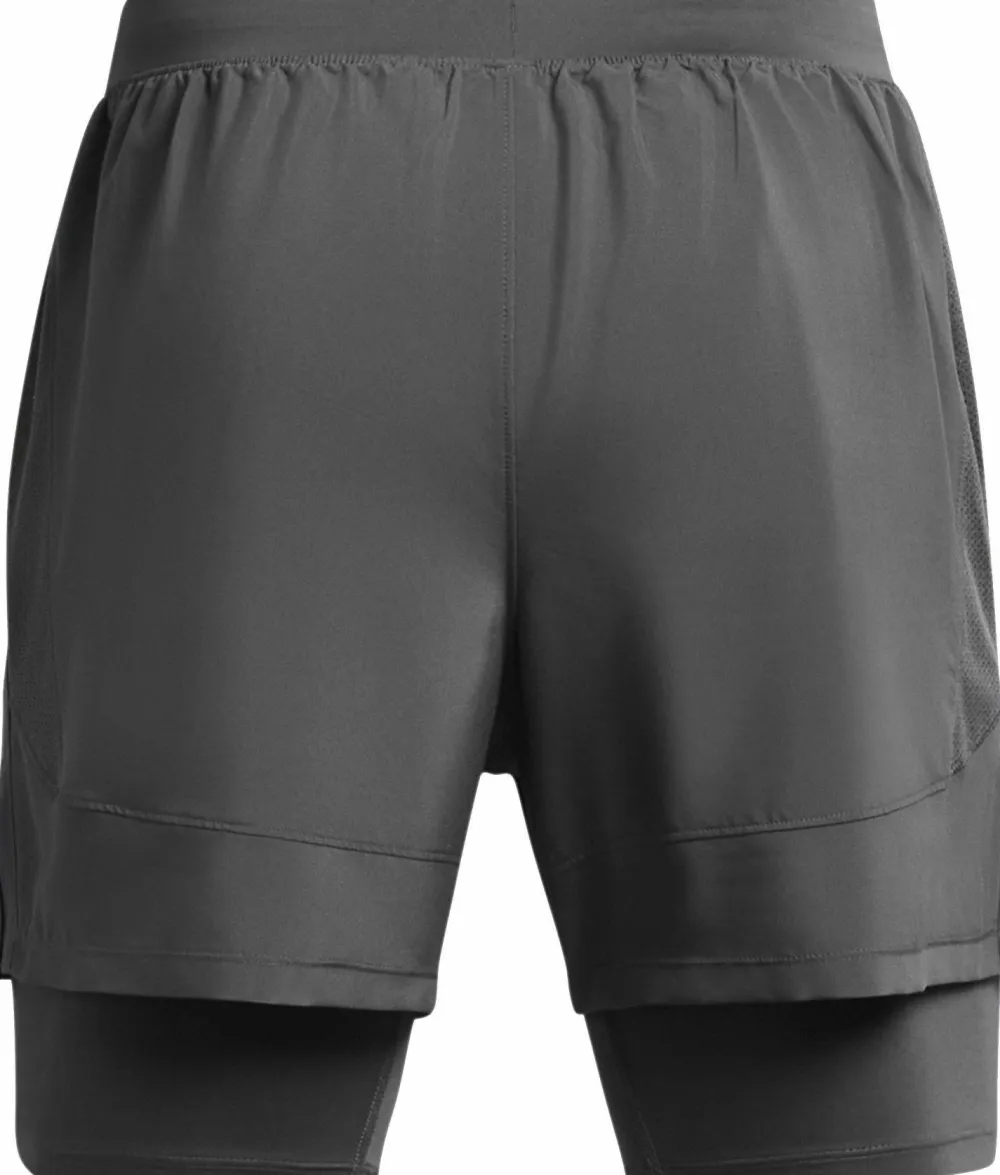 Clearance Under Armour Men's UA Launch 5'' 2-In-1 Short Gray