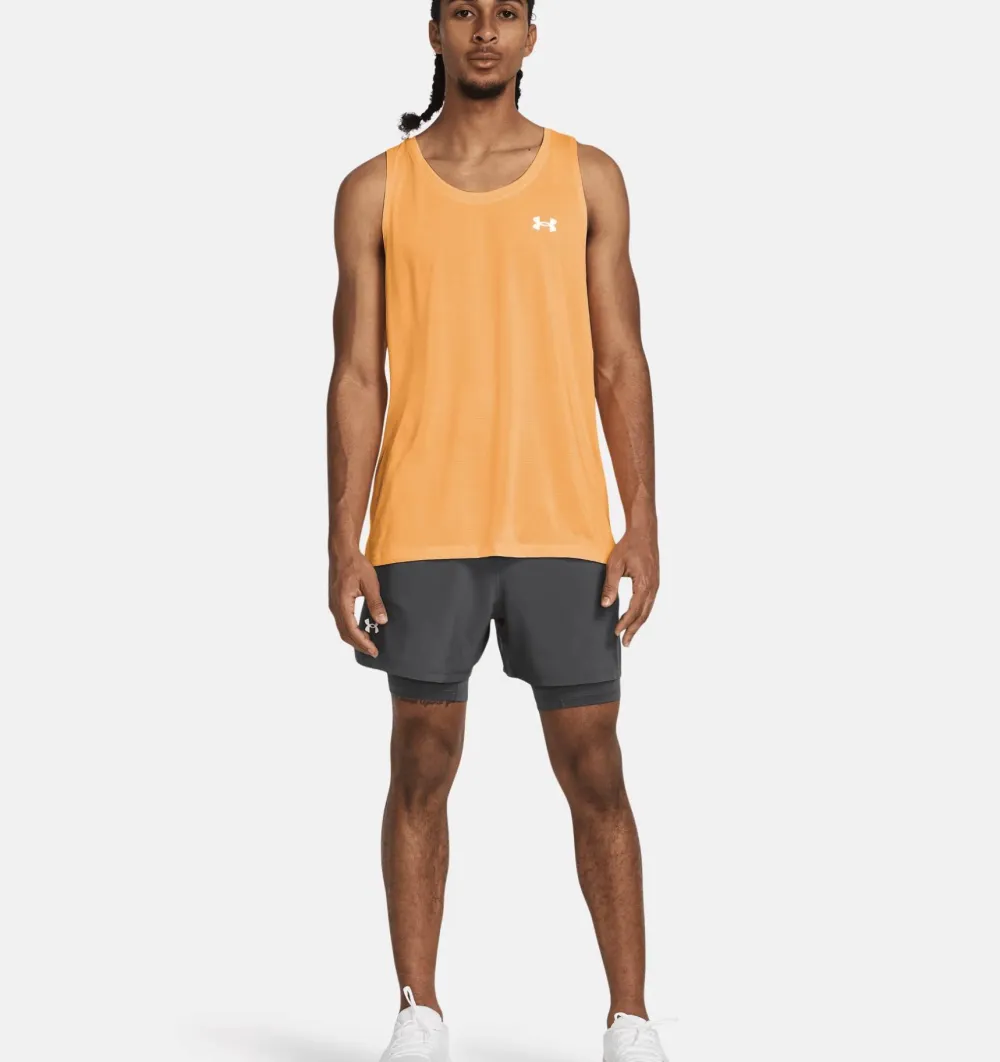 Clearance Under Armour Men's UA Launch 5'' 2-In-1 Short Gray