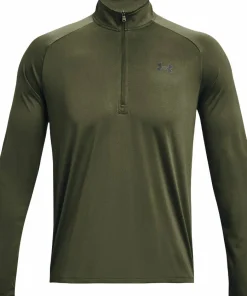 Discount Under Armour Men's UA Tech 2.0 1/2 Zip Long Sleeve Marine Od Green