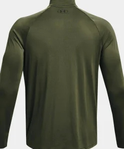 Discount Under Armour Men's UA Tech 2.0 1/2 Zip Long Sleeve Marine Od Green