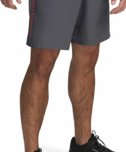 Outlet Under Armour Men's UA Tech Woven Wordmark Shorts Castlerock/Red