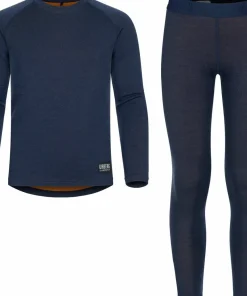 New Urberg Juniors' Selje Merino-Bamboo Set Dark Navy Black iris