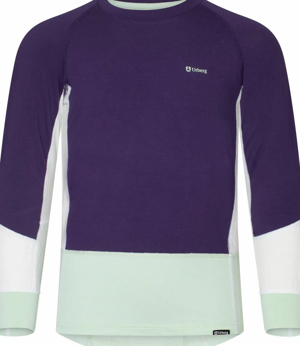 Best Urberg Juniors' Tree Base Layer Set Grape/Cloudy Dancer/Celadon