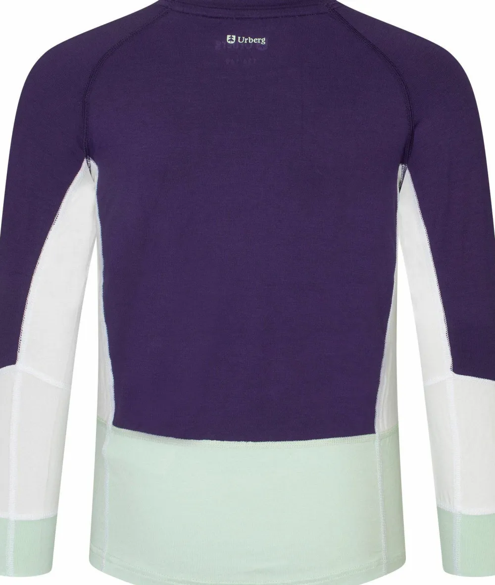 Best Urberg Juniors' Tree Base Layer Set Grape/Cloudy Dancer/Celadon