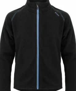 Urberg Kids' Tyldal Fleece Jacket Black Beauty/blue Horizon